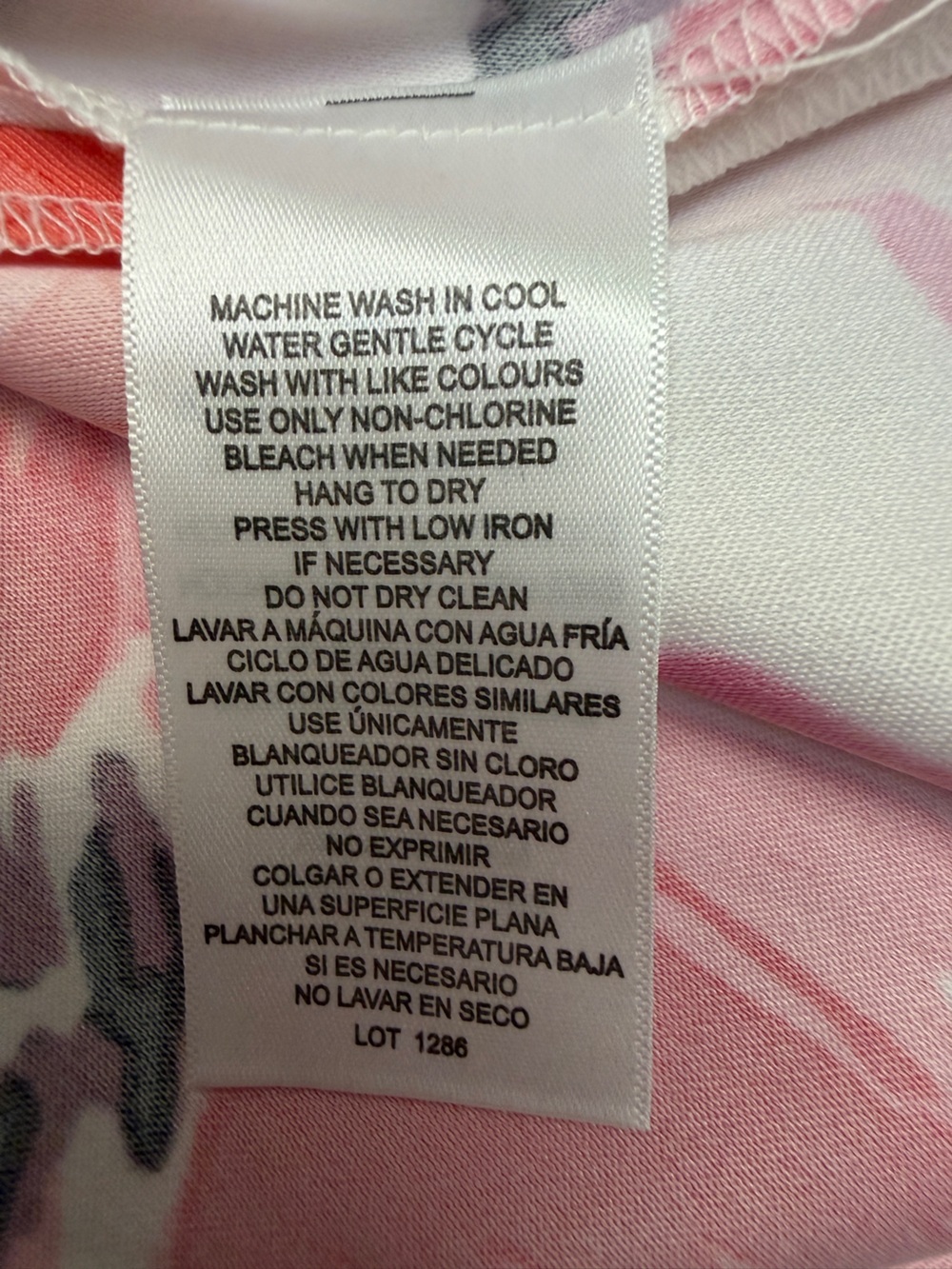Mario Serrano floral shift dress - pink/white size 6 - Picture 7 of 8